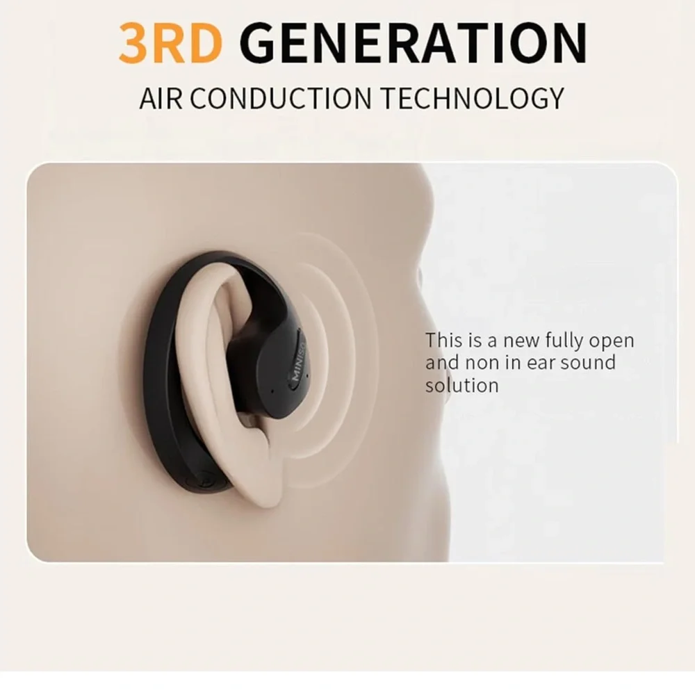 Purple Translation Earbuds Wireless Bluetooth 5.4 OWS AI Headphones - Picture 5 of 5